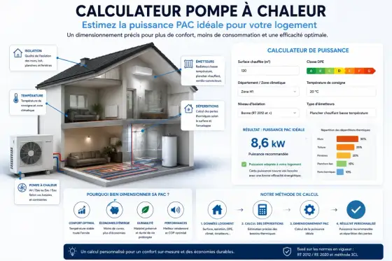 Puissance PAC - Comment bien la calculer pour votre maison ?
